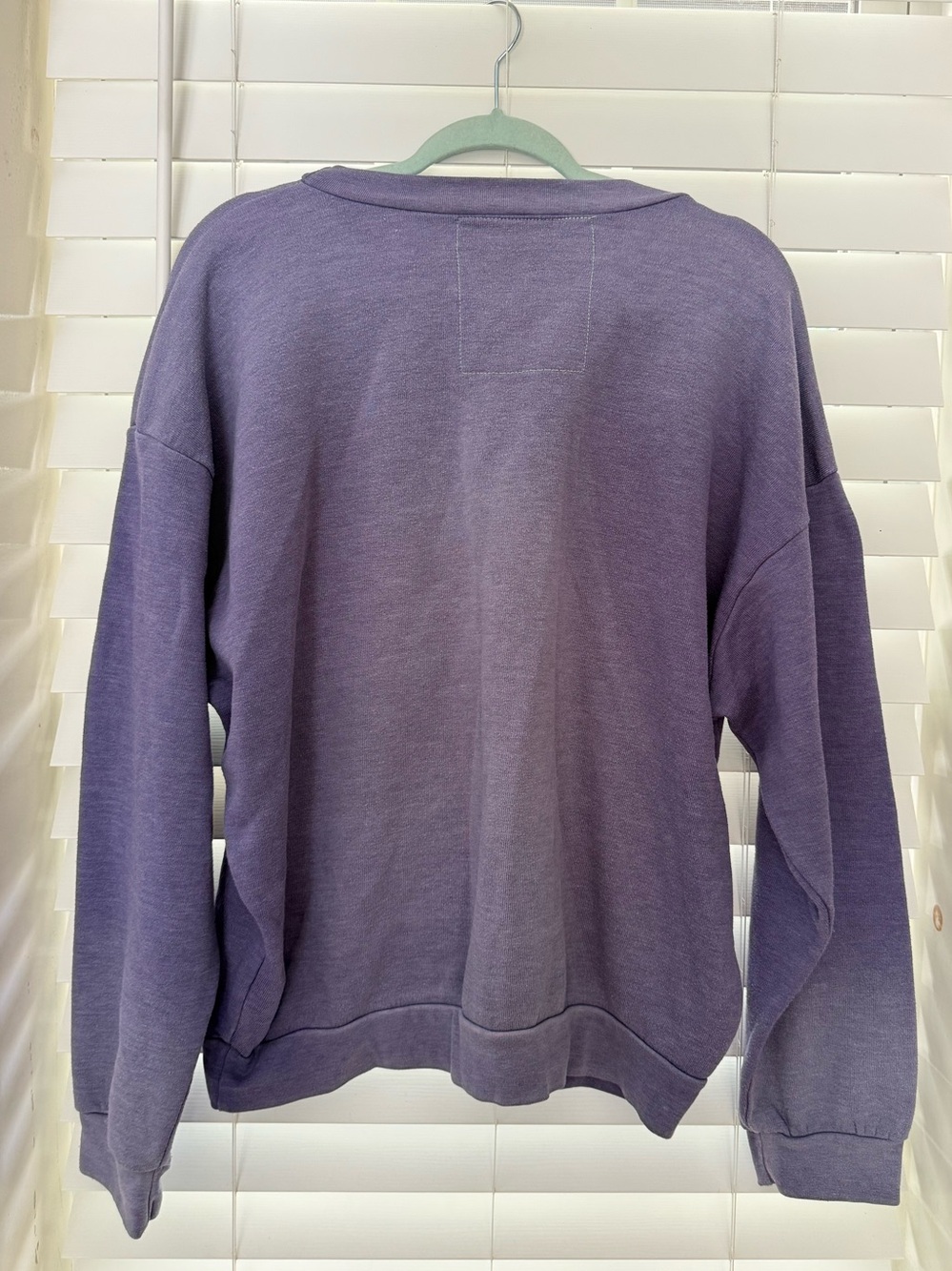 Aviator Nation Faded Grape Logo Relaxed Crew Neck Sweatshirt Retro Y2K Cozy Vibe - Picture 4 of 6